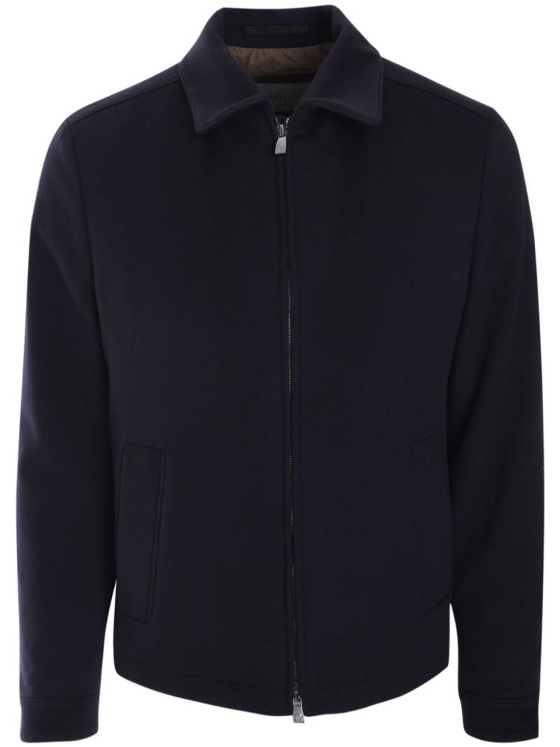 Corneliani zipped wool jacket - Blue von Corneliani