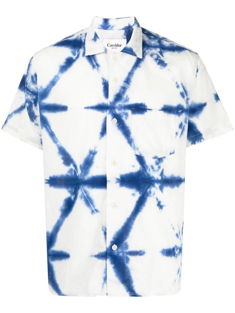 Corridor tie-dye-print short-sleeved shirt - White von Corridor