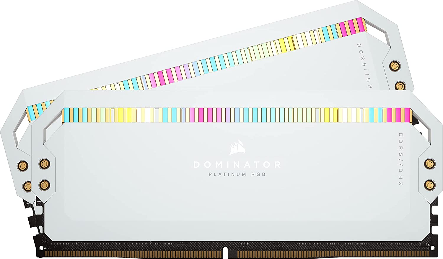 Corsair Arbeitsspeicher »DOMINATOR PLATINUM RGB DDR5 5200 White«, RGB Beleuchtung ICUE, INTEL optimiert von Corsair