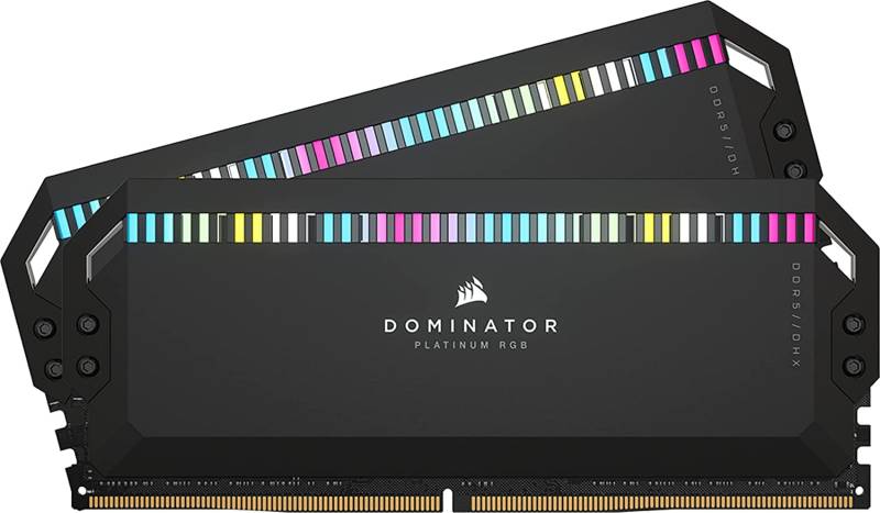 Corsair Arbeitsspeicher »DOMINATOR PLATINUM RGB DDR5 5200 White«, RGB Beleuchtung ICUE, INTEL optimiert von Corsair