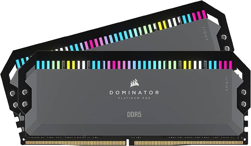 Corsair Arbeitsspeicher »DOMINATOR PLATINUM RGB DDR5 5600 32GB (2x16GB)«, RGB Beleuchtung ICUE, AMD optimiert von Corsair