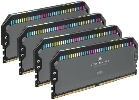 Corsair Arbeitsspeicher »DOMINATOR PLATINUM RGB DDR5 5600MT/s 64GB (4x16GB)«, RGB Beleuchtung ICUE, AMD optimiert von Corsair