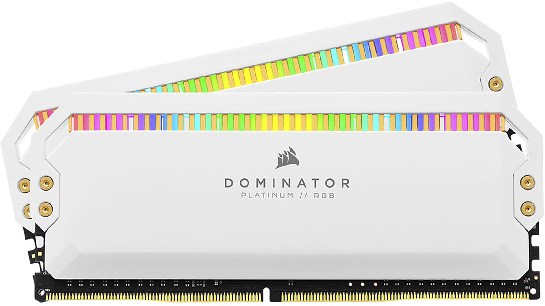 Corsair Arbeitsspeicher »DOMINATOR PLATINUM RGB DDR5 6200 32GB (2x16GB) White«, RGB Beleuchtung ICUE, Intel optimiert von Corsair