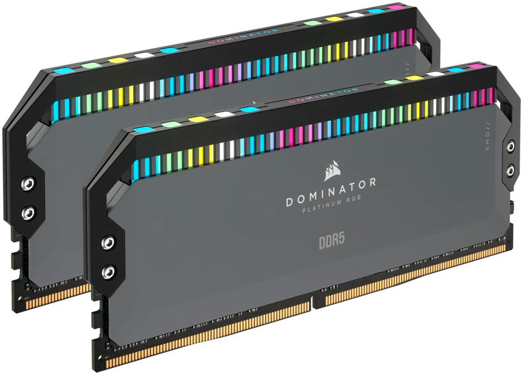 Corsair Arbeitsspeicher »Dominator Platinum RGB 32 GB (2x16 GB) DDR5 6000 C36-Kit für AMD«, RGB Beleuchtung ICUE, AMD optimiert von Corsair