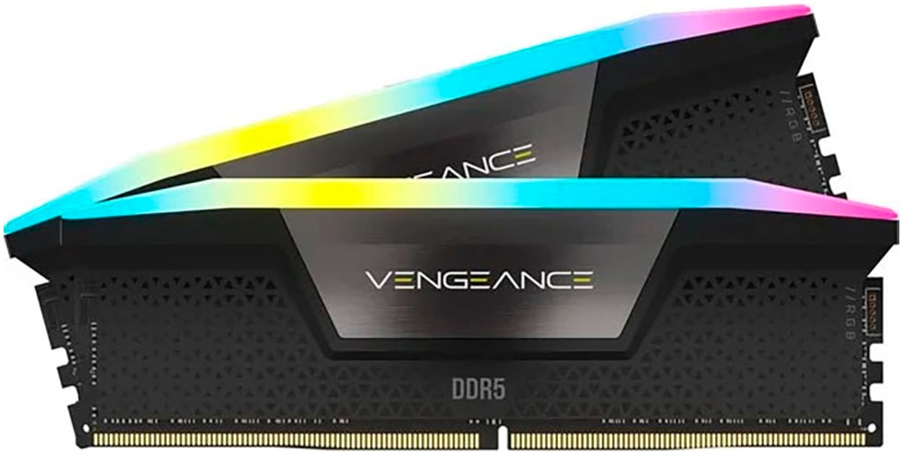 Corsair Arbeitsspeicher »VENGEANCE RGB DDR5 6000MT/s 32GB (2x16GB)«, optimiert für AMD-Mainboards, RGB von Corsair