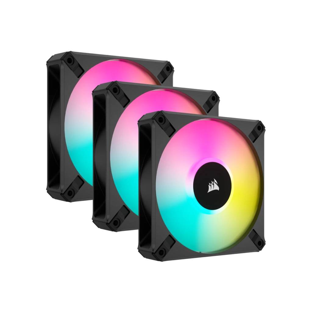 Corsair Gehäuselüfter »iCUE AF120 RGB ELITE 120mm PWM Dreifach-Lüfter-Kit«, RGB-Lüfter von Corsair