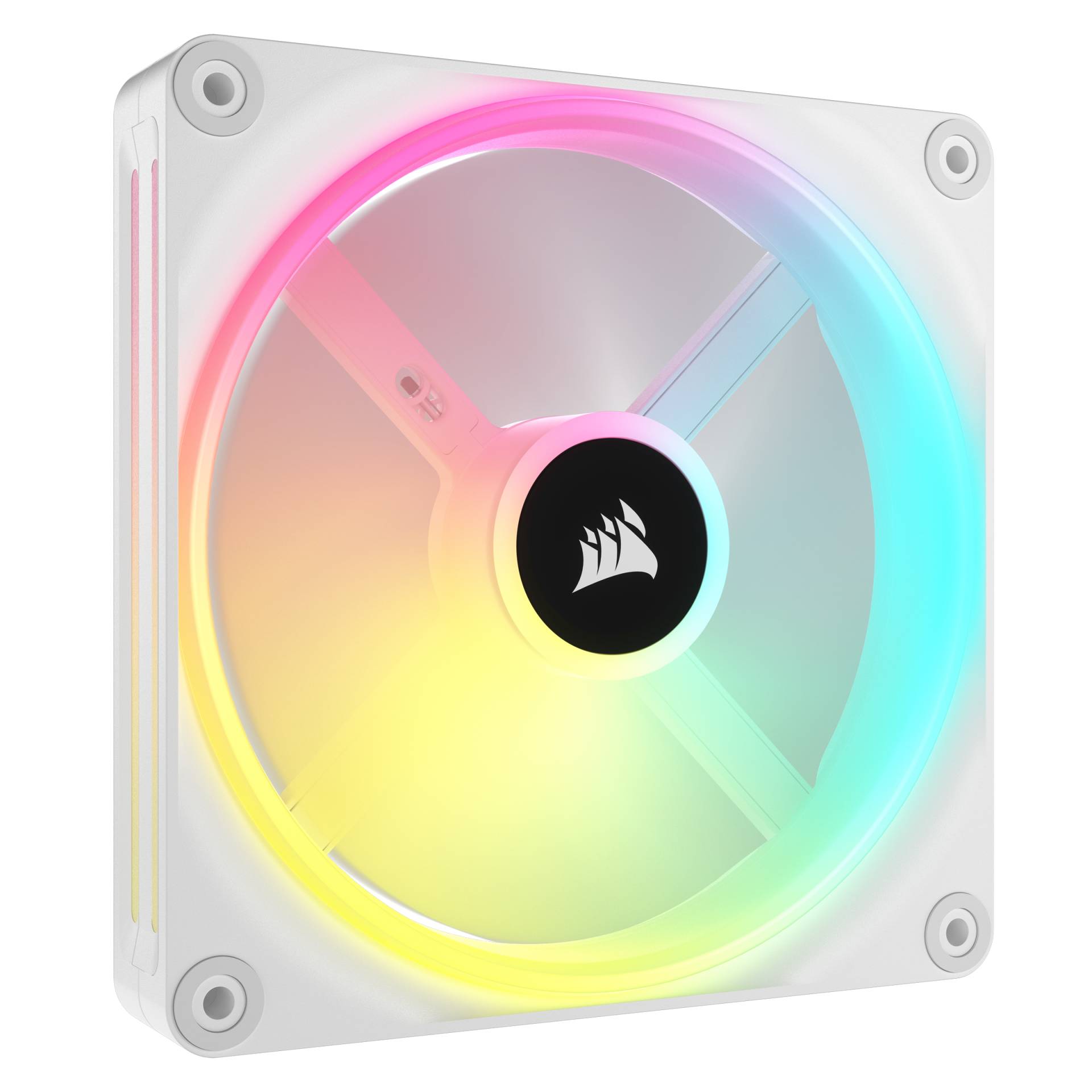 Corsair Gehäuselüfter »iCUE LINK QX120 RGB Erweiterungskit – Weiss 120-mm-PWM-Lüfter«, RGB-Lüfter von Corsair