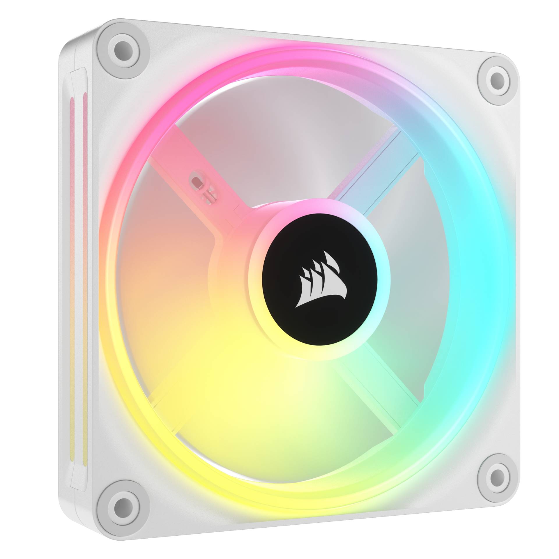 Corsair Gehäuselüfter »iCUE LINK QX120 RGB Starter-Kit – Weiss 120-mm-PWM-Lüfter«, RGB-Lüfter von Corsair