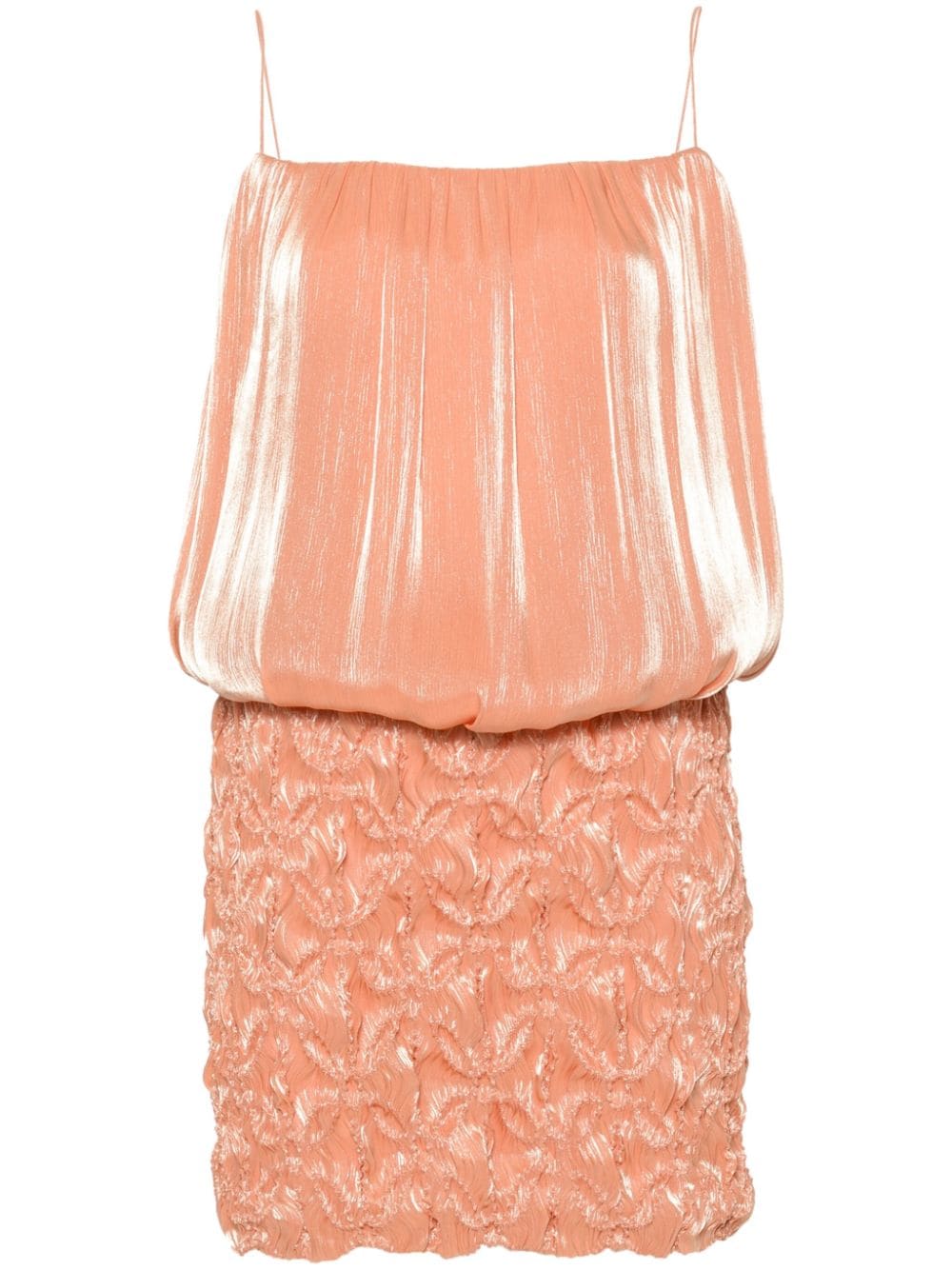 Costarellos Tema lurex-detail mini dress - Orange von Costarellos