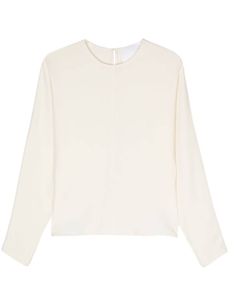 Costarellos crepe top - Neutrals von Costarellos