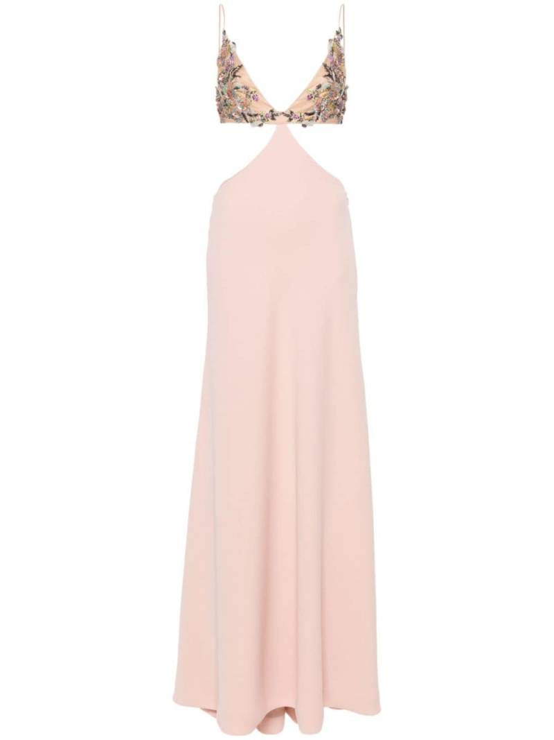 Costarellos floral-appliqué maxi dress - Pink von Costarellos