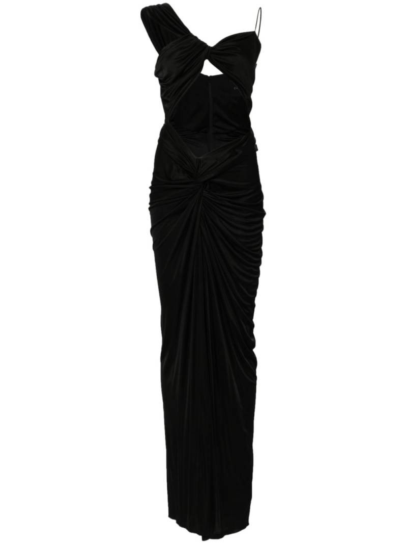 Costarellos glossy jersey gown - Black von Costarellos