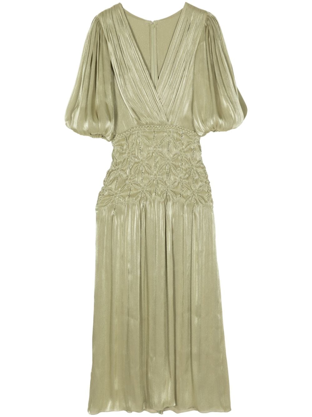 Costarellos ruched-detailing maxi dress - Neutrals von Costarellos