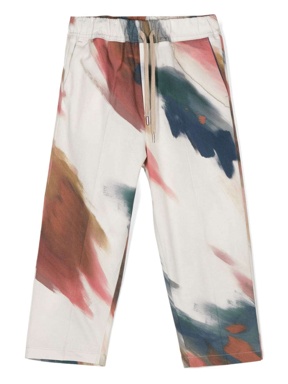 Costumein brushstroke-print cotton trousers - Neutrals von Costumein