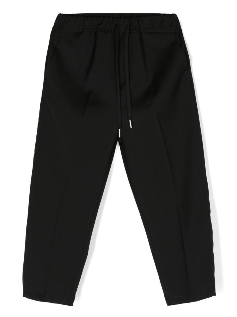 Costumein drawstring virgin wool trousers - Black von Costumein