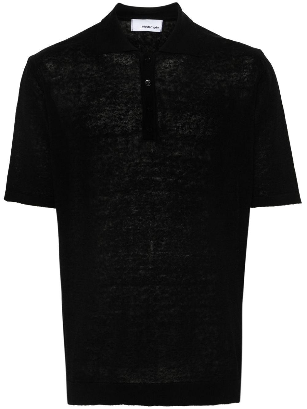 Costumein knitted polo shirt - Black von Costumein