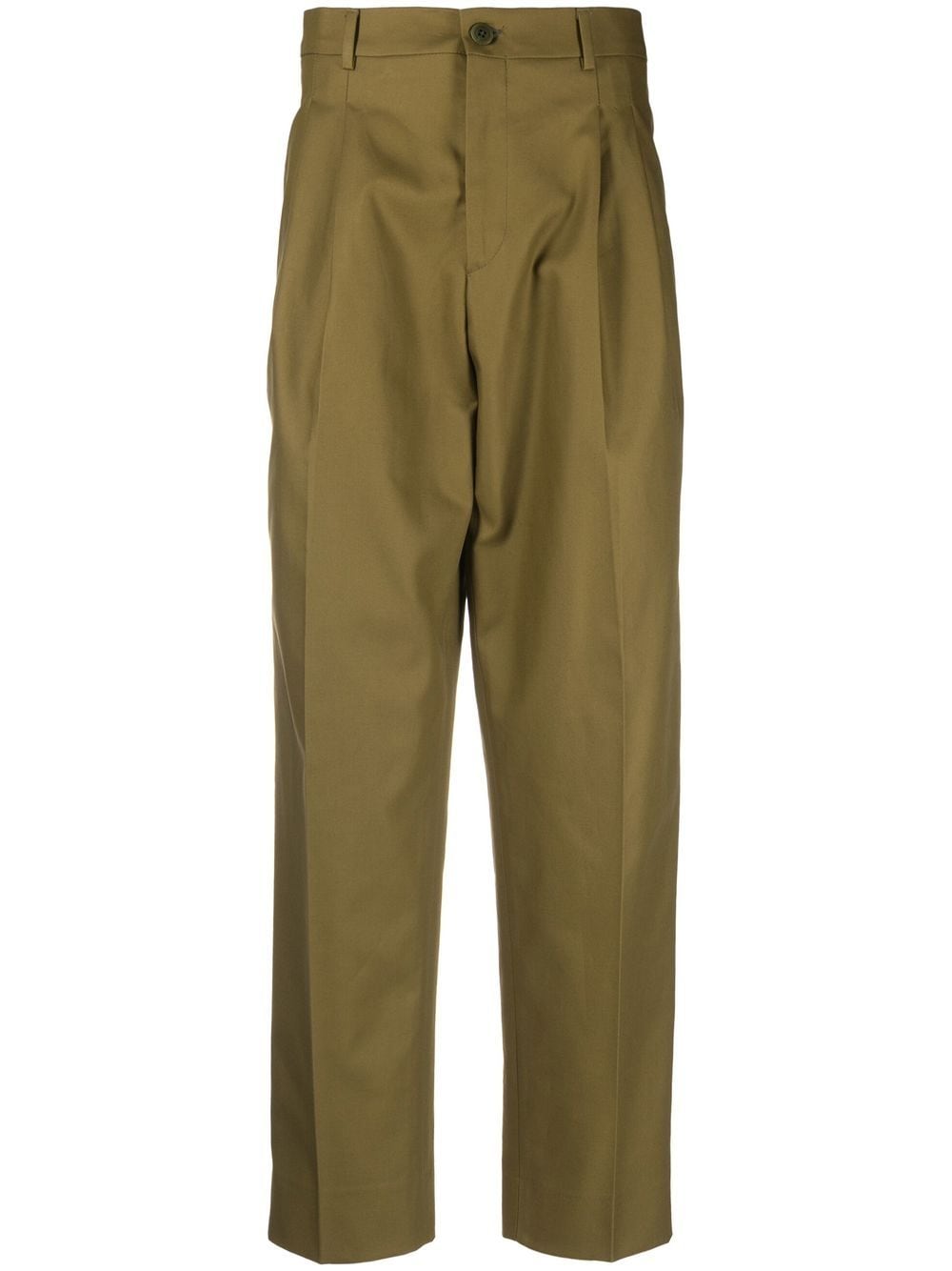 Costumein pleated cotton trousers - Green von Costumein