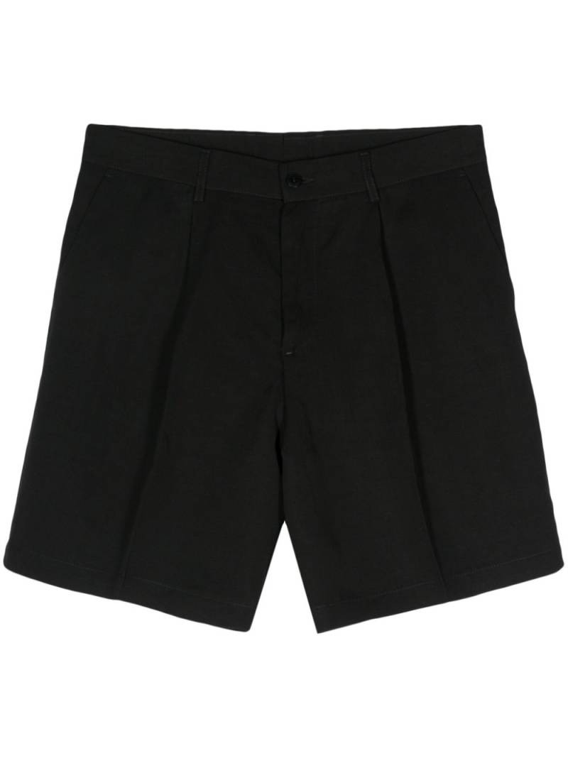 Costumein pleated slub bermuda shorts - Black von Costumein