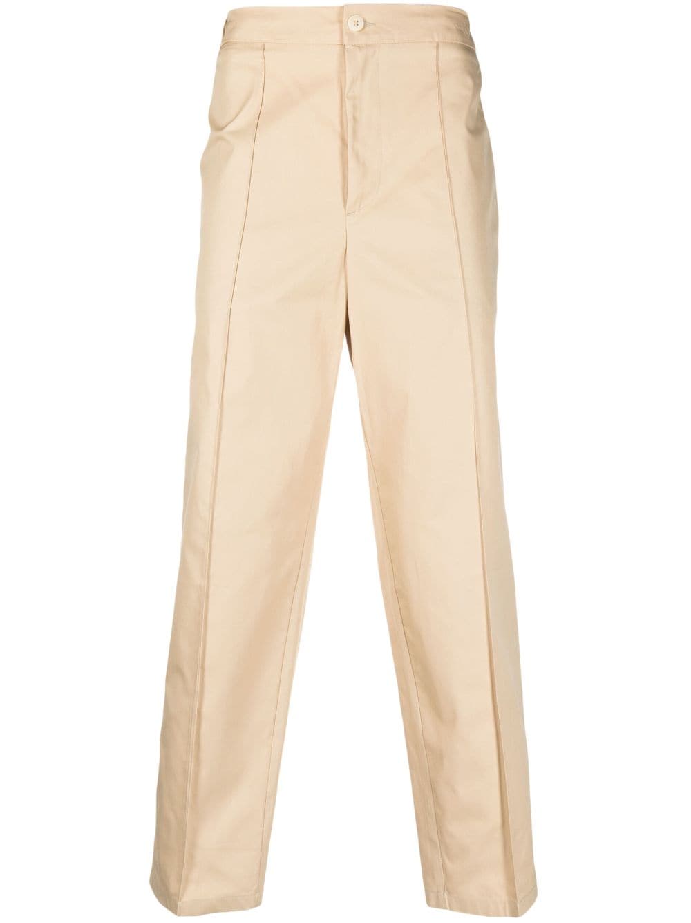 Costumein pressed-crease straight-leg trousers - Neutrals von Costumein