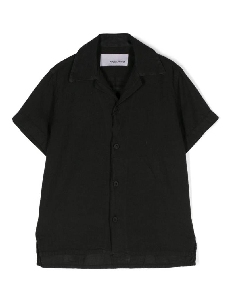 Costumein short-sleeve linen shirt - Black von Costumein