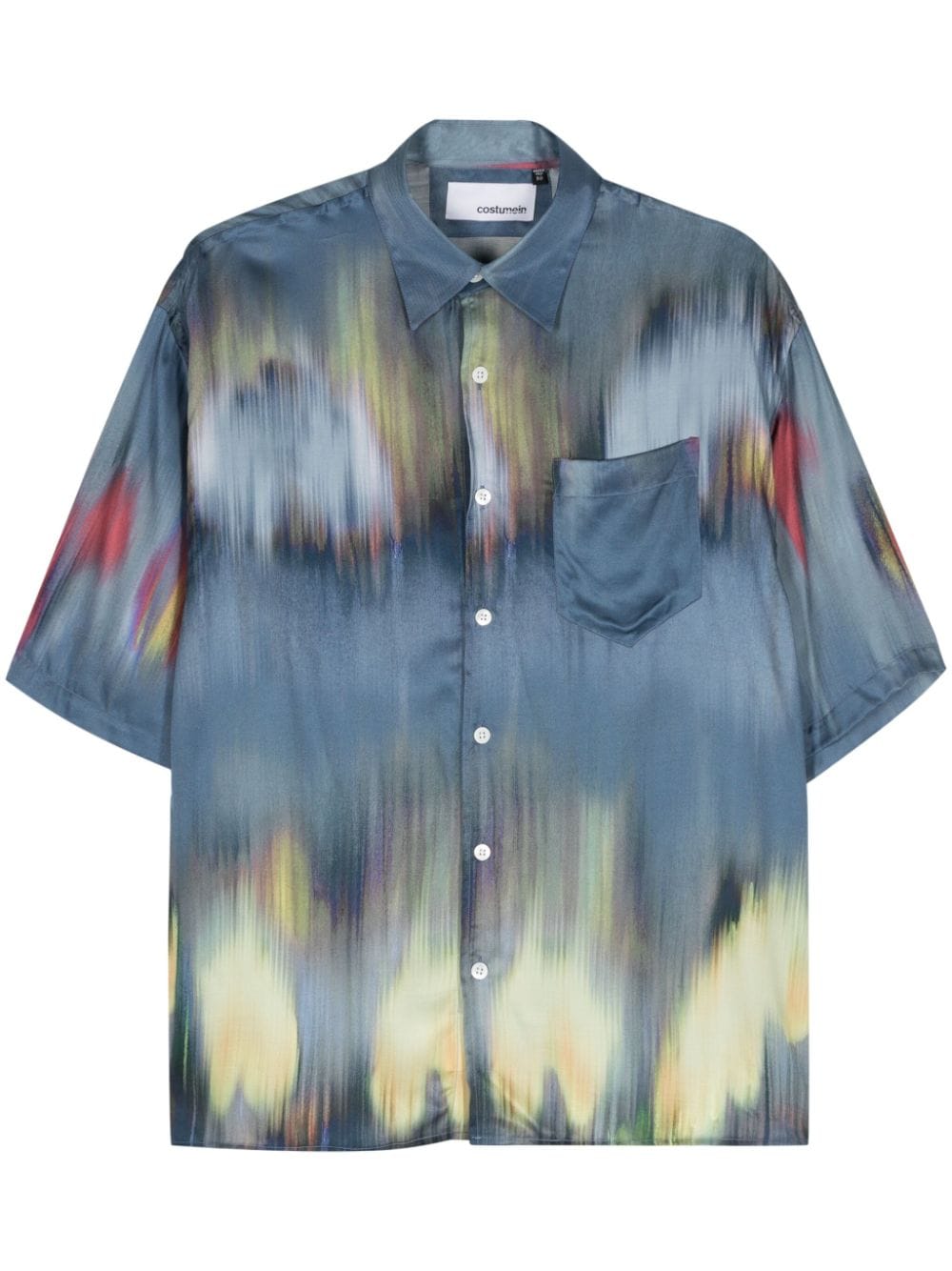 Costumein smudge short-sleeved shirt - Blue von Costumein