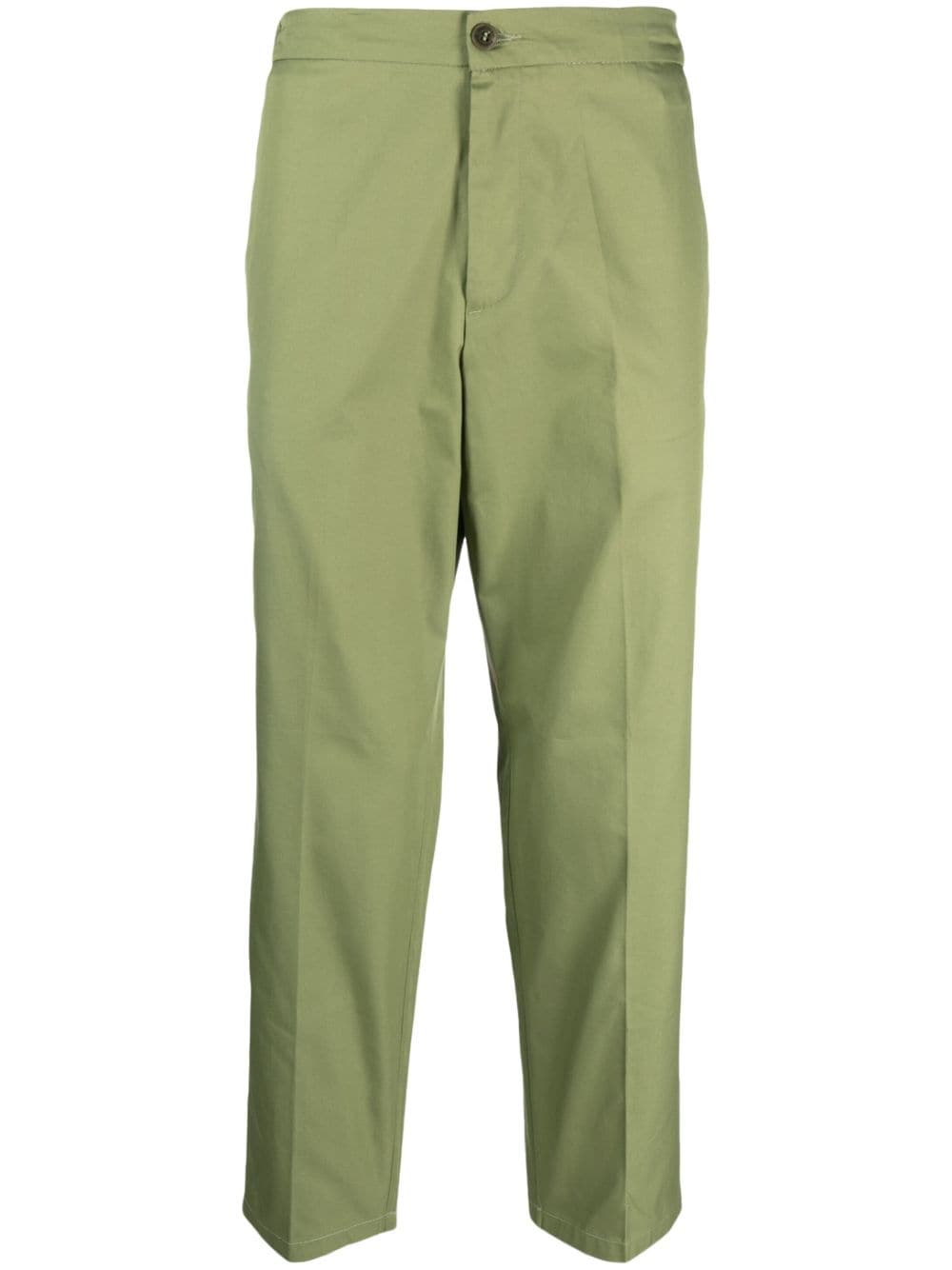 Costumein straight-leg cotton trousers - Green von Costumein