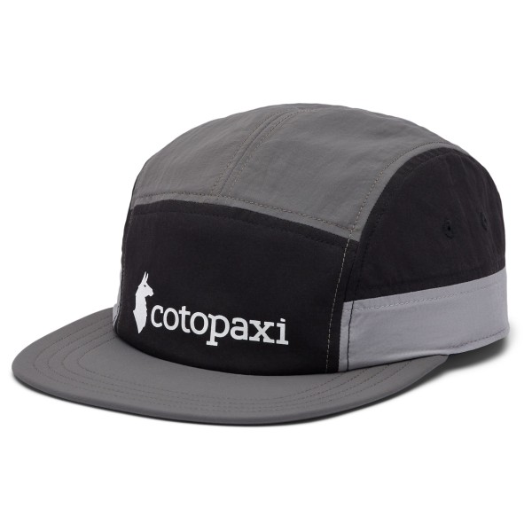 Cotopaxi - Cotopaxi Tech 5-Panel Hat - Cap Gr One Size grau/schwarz von Cotopaxi