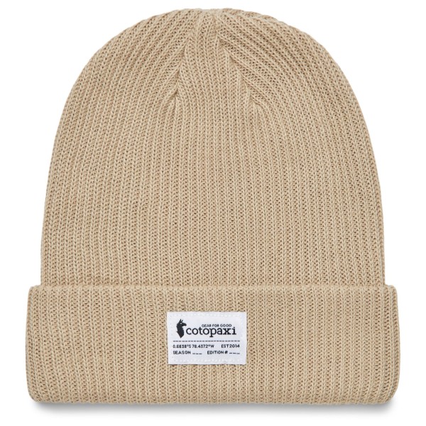 Cotopaxi - Wharf Beanie Cotopaxi Patch - Mütze Gr One Size beige von Cotopaxi