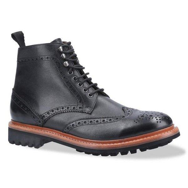 Rissington Commando Lederstiefel Herren Schwarz 40.5 von Cotswold