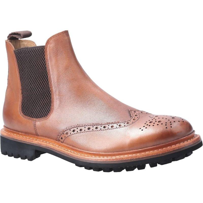 Stiefeletten Siddington Commando, Leder Herren Braun 44.5 von Cotswold