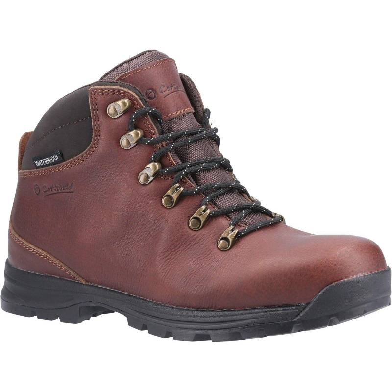 Wanderstiefel Kingsway, Leder Herren Dunkelrot 43 von Cotswold