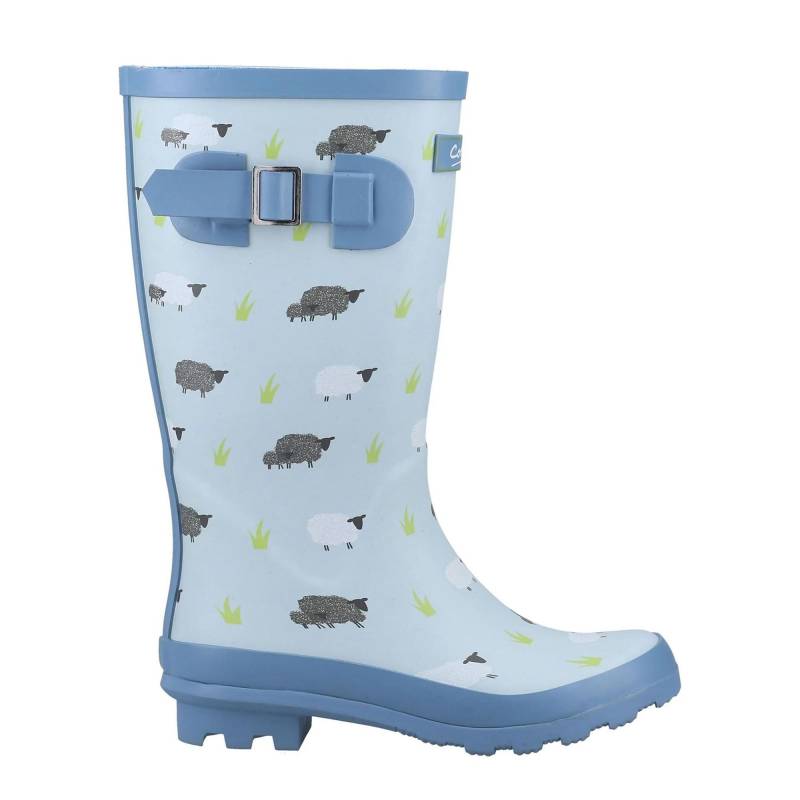 Gummistiefel Farmyard, Schaf Damen Blau 30 von Cotswold