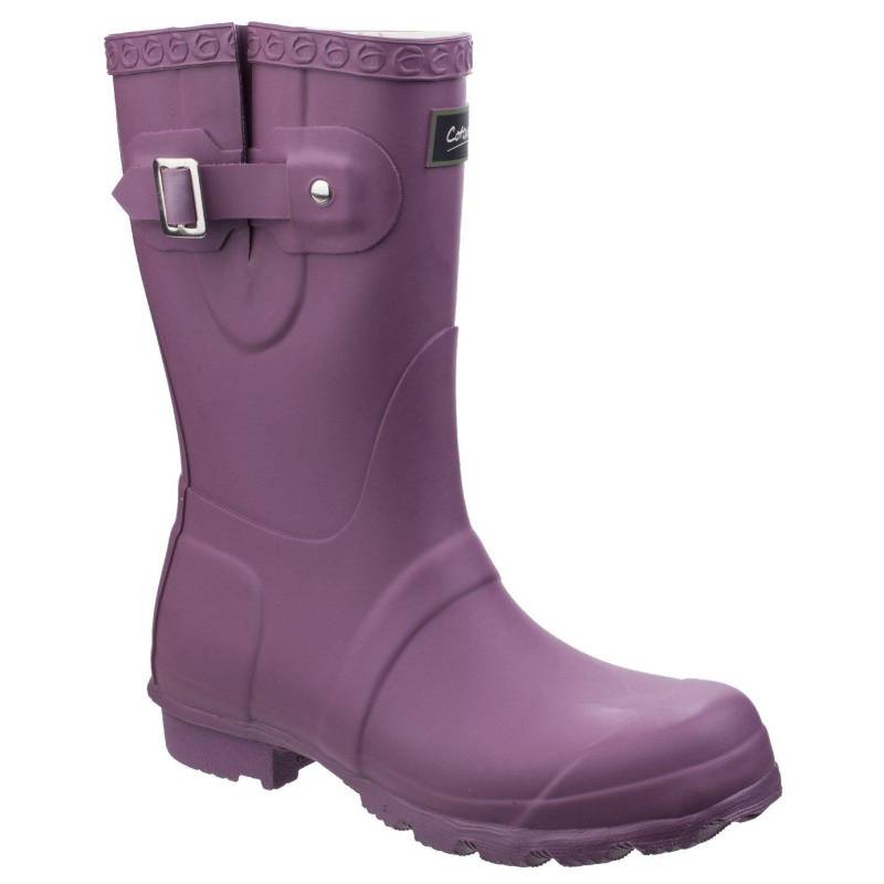 Gummistiefel Windsor Kurz Damen Lila 40 von Cotswold