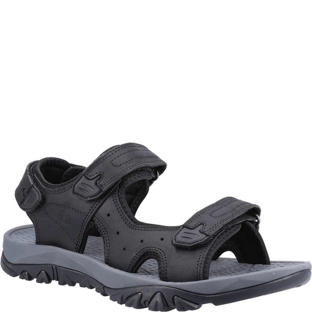 Sandalen Lansdown, Leder Herren Schwarz 42 von Cotswold