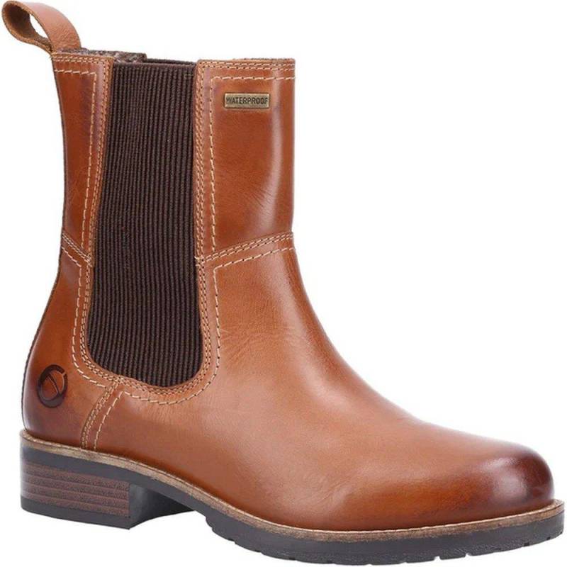 Stiefeletten Somerford, Leder Damen Tan 39.5 von Cotswold