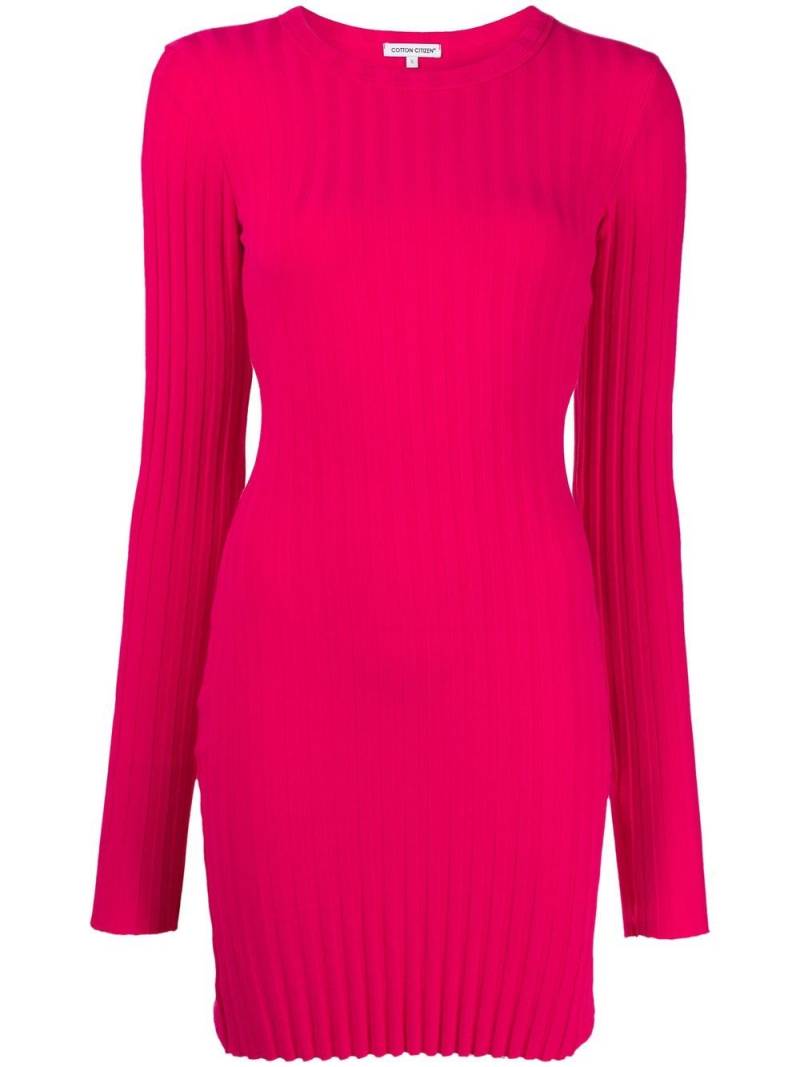 Cotton Citizen ribbed cotton dress - Pink von Cotton Citizen