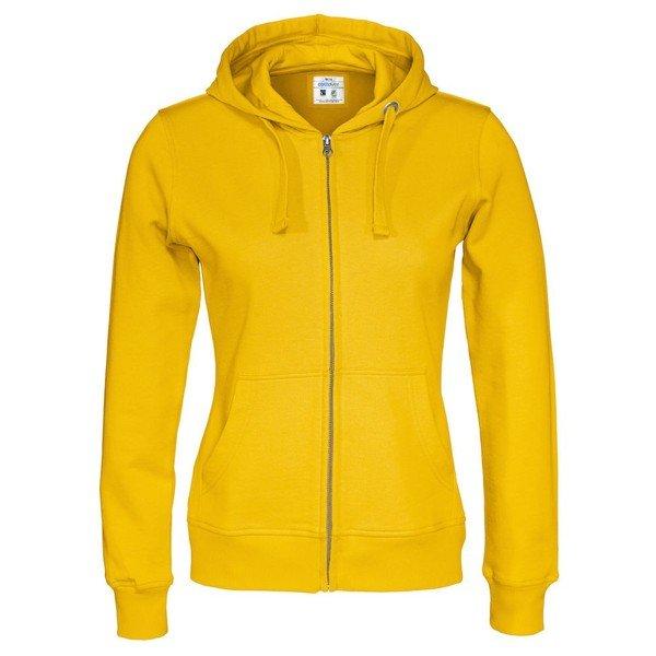 Cottover - Hoodie mit durchgehendem Reißverschluss, für Damen, Gelb, Größe XL von Cottover