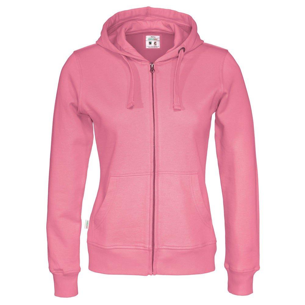 Cottover - Hoodie mit durchgehendem Reißverschluss, für Damen, Pink, Größe XL von Cottover