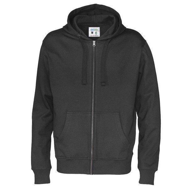 Cottover - Hoodie mit durchgehendem Reißverschluss, für Herren, Schwarz, Größe XL von Cottover