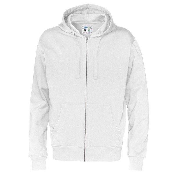 Cottover - Hoodie mit durchgehendem Reißverschluss, für Herren, Weiss, Größe L von Cottover