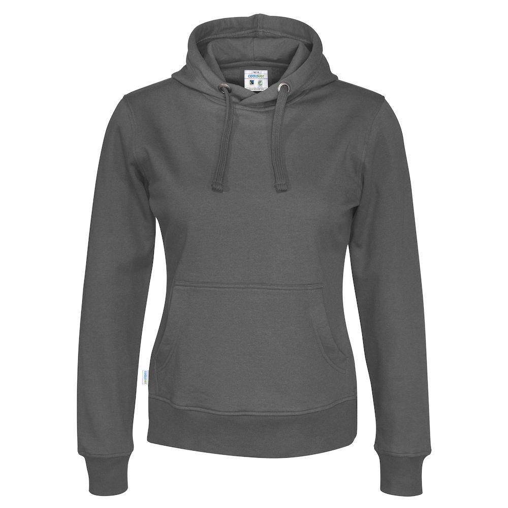 Cottover - Kapuzenpullover, für Damen, Charcoal Black, Größe M von Cottover