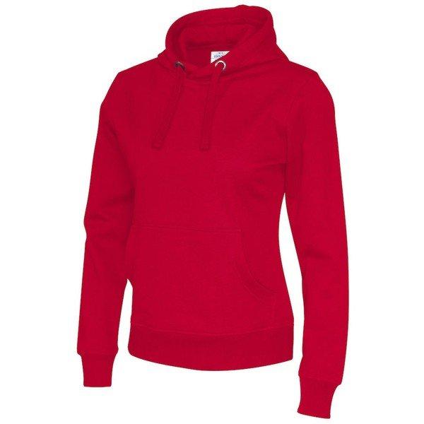 Kapuzenpullover Damen Rot Bunt M von Cottover