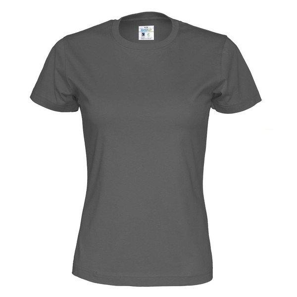 Tshirt Damen Charcoal Black L von Cottover