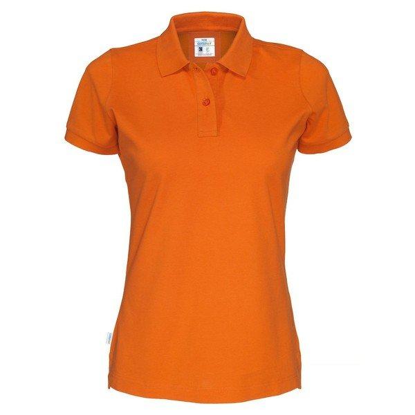 Pique Lady Tshirt Damen Orange M von Cottover
