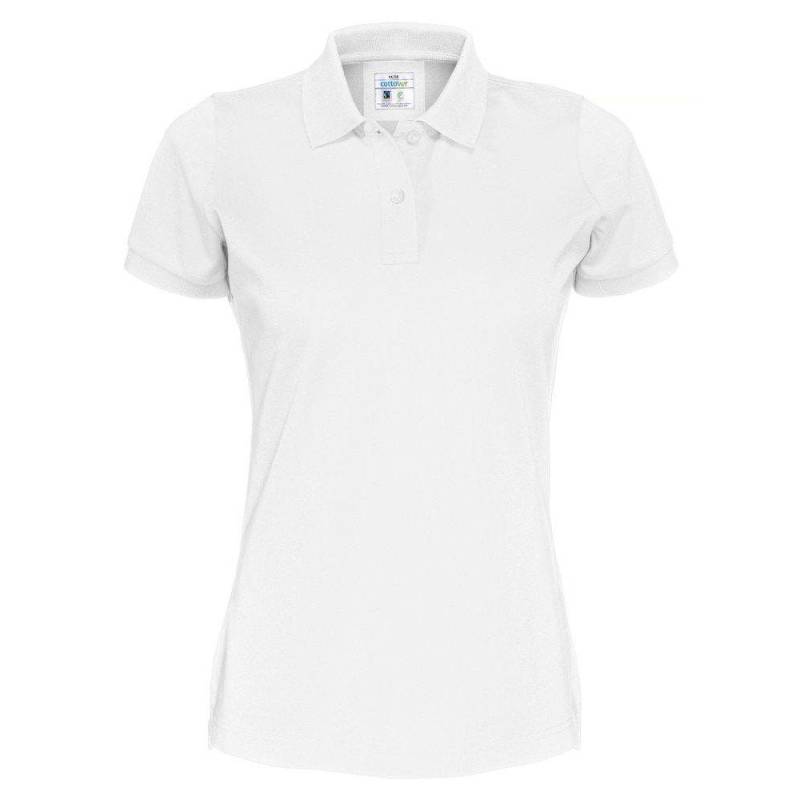 Pique Lady Tshirt Damen Weiss XL von Cottover