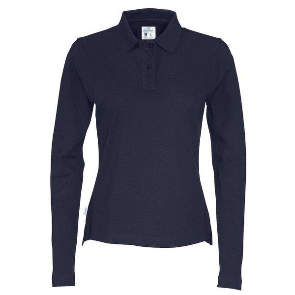 Cottover - Poloshirt Langärmlig, für Damen, Marine, Größe M von Cottover