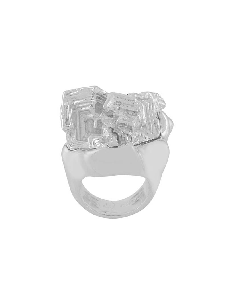 Coup De Coeur Vortex Stone ring - Metallic von Coup De Coeur