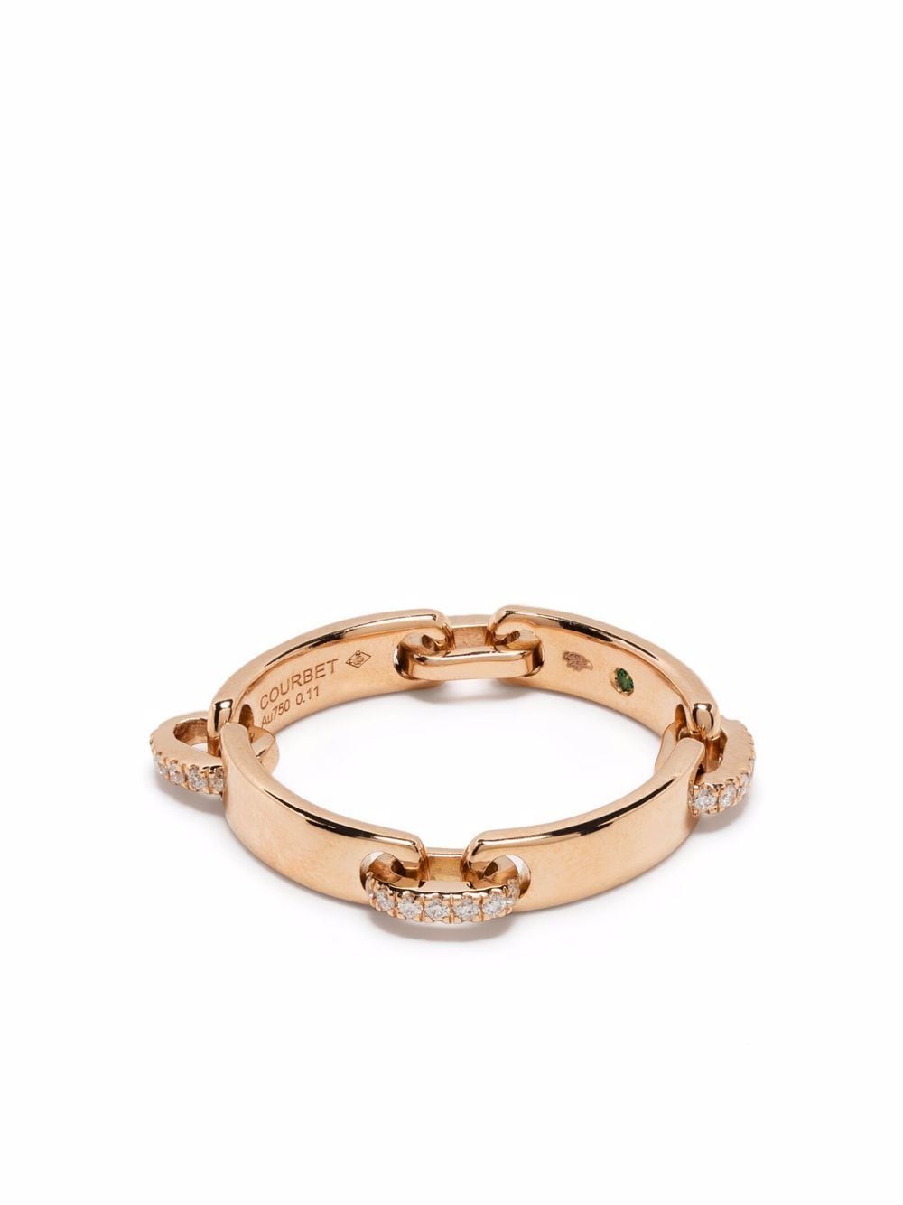 Courbet 18kt recycled rose gold CELESTE laboratory-grown diamond band ring - Pink von Courbet