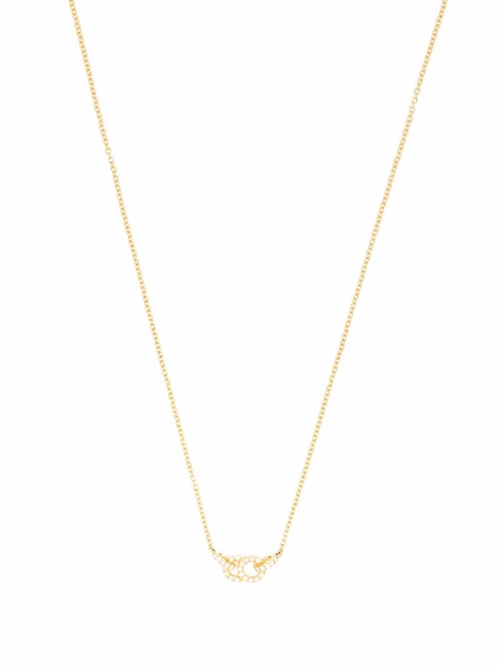 Courbet 18kt recycled yellow gold Celeste laboratory-grown diamond small pendant necklace von Courbet