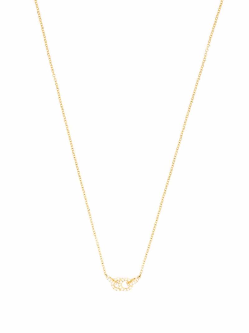 Courbet 18kt recycled yellow gold Celeste laboratory-grown diamond small pendant necklace von Courbet